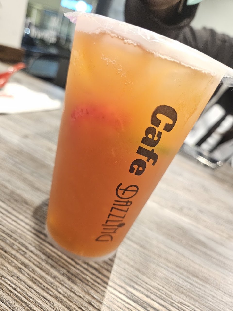 Ramen, soups, and smoothies listed on a menu.